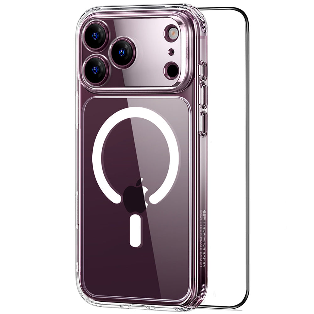 MagSafe-hoesje voor Apple iPhone 18 Pro Max / 17 Pro Max, ESR, Classic Hybrid met schermbeschermer, Transparant
