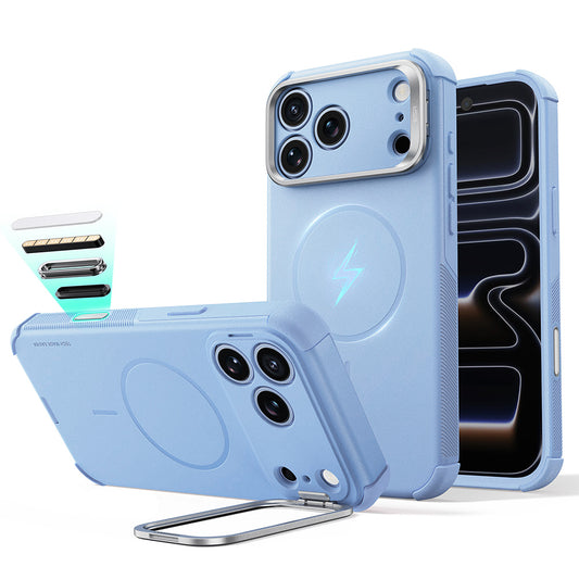 MagSafe-hoes voor Apple iPhone 18 Pro Max / 17 Pro Max, ESR, Cyber Armor Kickstand, Blauw