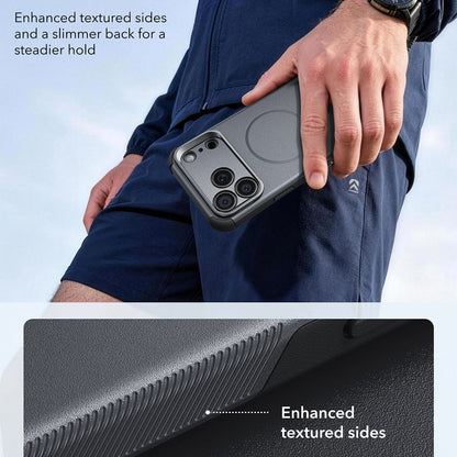 MagSafe Case for Apple iPhone 18 Pro Max / 17 Pro Max, ESR, Cyber Armor Kickstand, Gray