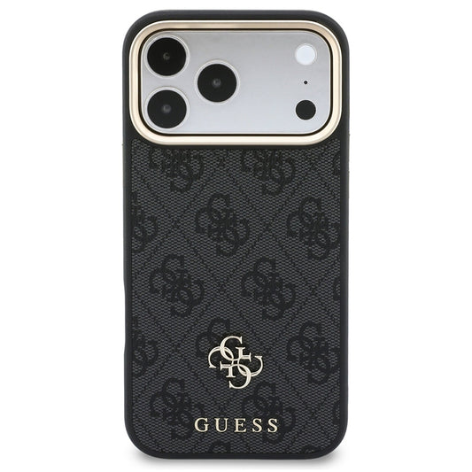 MagSafe Case for Apple iPhone 18 Pro Max / 17 Pro Max, Guess, 4G Cardslot & Big Strap, Black