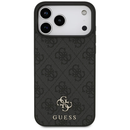 MagSafe-hoesje voor Apple iPhone 18 Pro Max / 17 Pro Max, Guess, 4G Small and Classic, Zwart