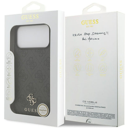 MagSafe-hoesje voor Apple iPhone 18 Pro Max / 17 Pro Max, Guess, 4G Small and Classic, Zwart