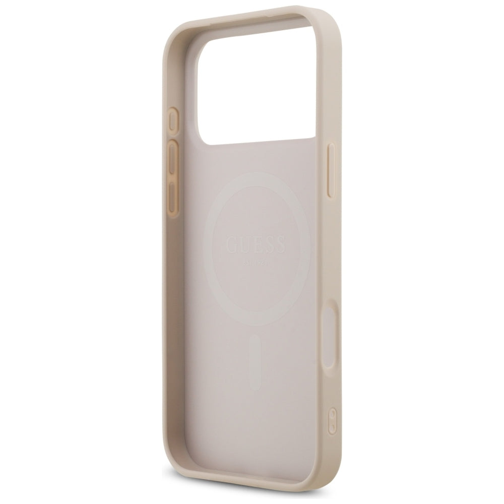 MagSafe-hoesje voor Apple iPhone 18 Pro Max / 17 Pro Max, Guess, 4G Small and Classic, Roze