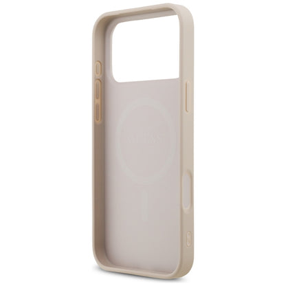 MagSafe-hoesje voor Apple iPhone 18 Pro Max / 17 Pro Max, Guess, 4G Small and Classic, Roze