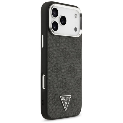 MagSafe-hoesje voor Apple iPhone 18 Pro Max / 17 Pro Max, Guess, 4G Triangle Logo, Zwart