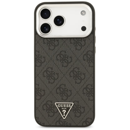 MagSafe-hoesje voor Apple iPhone 18 Pro Max / 17 Pro Max, Guess, 4G Triangle Logo, Zwart