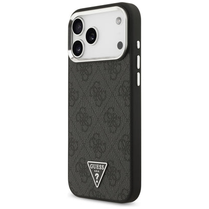 MagSafe-hoesje voor Apple iPhone 18 Pro Max / 17 Pro Max, Guess, 4G Triangle Logo, Zwart