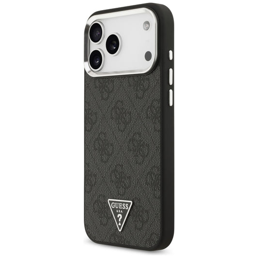 MagSafe-hoesje voor Apple iPhone 18 Pro Max / 17 Pro Max, Guess, 4G Triangle Logo, Zwart