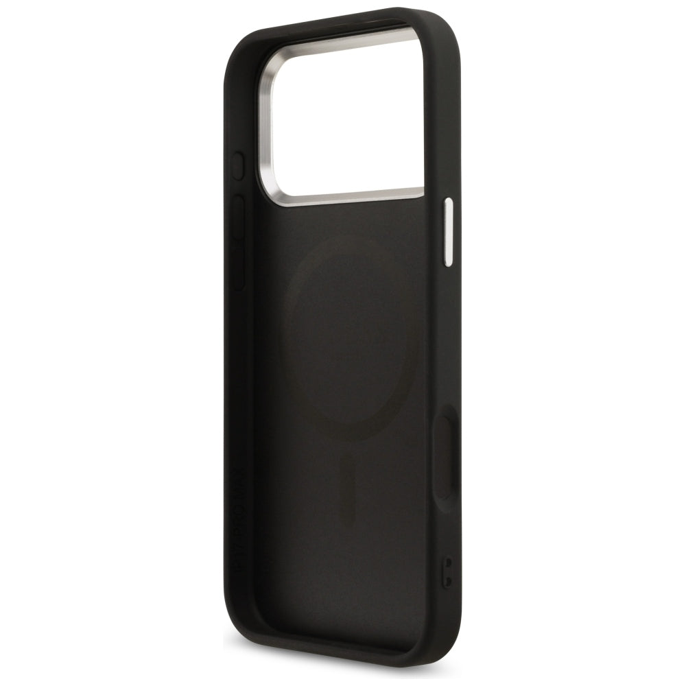 MagSafe-hoesje voor Apple iPhone 18 Pro Max / 17 Pro Max, Guess, 4G Triangle Logo, Zwart