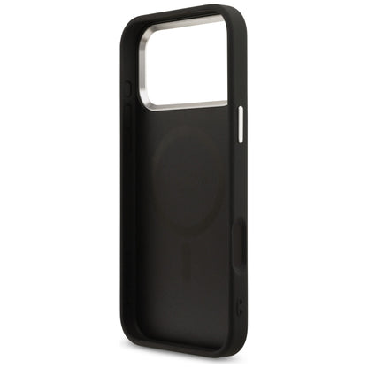 MagSafe-hoesje voor Apple iPhone 18 Pro Max / 17 Pro Max, Guess, 4G Triangle Logo, Zwart
