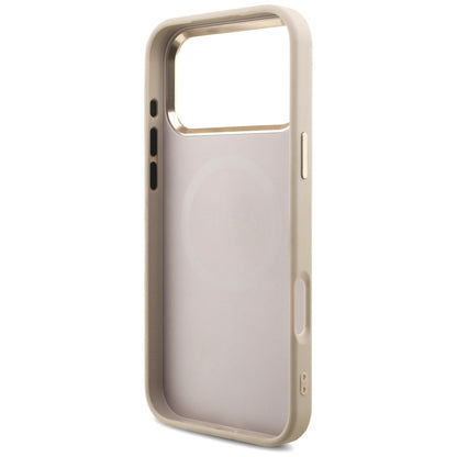 MagSafe-hoesje voor Apple iPhone 18 Pro Max / 17 Pro Max, Guess, 4G Triangle Logo, Roze