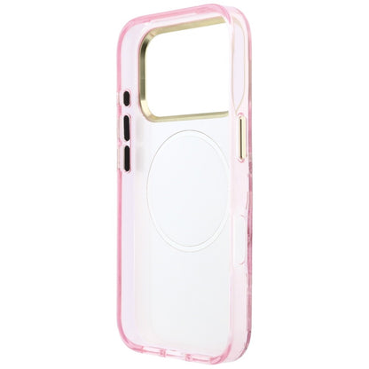 MagSafe-hoesje voor Apple iPhone 18 Pro Max / 17 Pro Max, Guess, IML Glitter Blossom Roses, roze