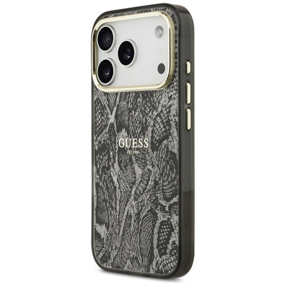 MagSafe-hoesje voor Apple iPhone 18 Pro Max / 17 Pro Max, Guess, Python Pattern, zwart