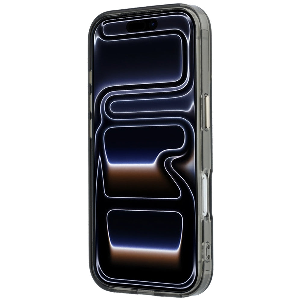 MagSafe-hoesje voor Apple iPhone 18 Pro Max / 17 Pro Max, Guess, Ring Stand Script Metaallogo, Zwart