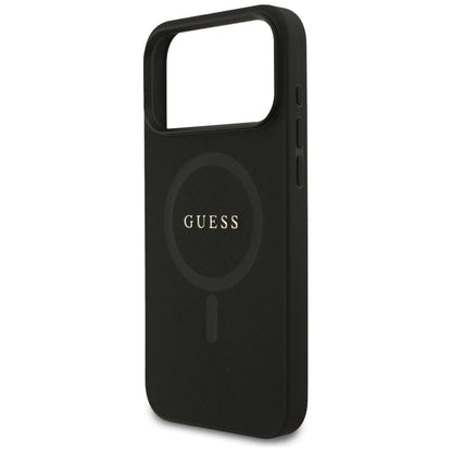 MagSafe-hoesje voor Apple iPhone 18 Pro Max / 17 Pro Max, Guess, Saffiano, Zwart