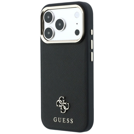 MagSafe-hoes voor Apple iPhone 18 Pro Max / 17 Pro Max, Guess, Saffiano Small 4G Classic, Zwart