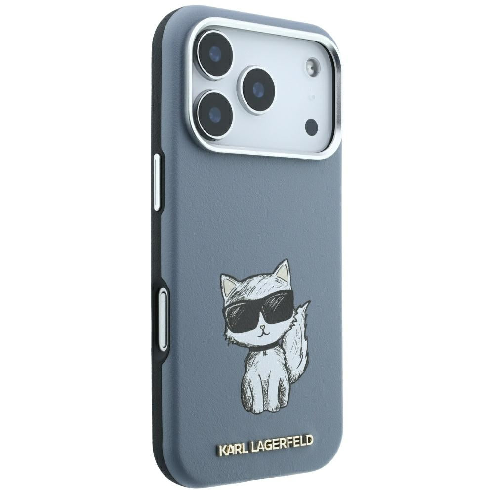 MagSafe-hoesje voor Apple iPhone 18 Pro Max / 17 Pro Max, Karl Lagerfeld, Choupette Sketch, Blauw