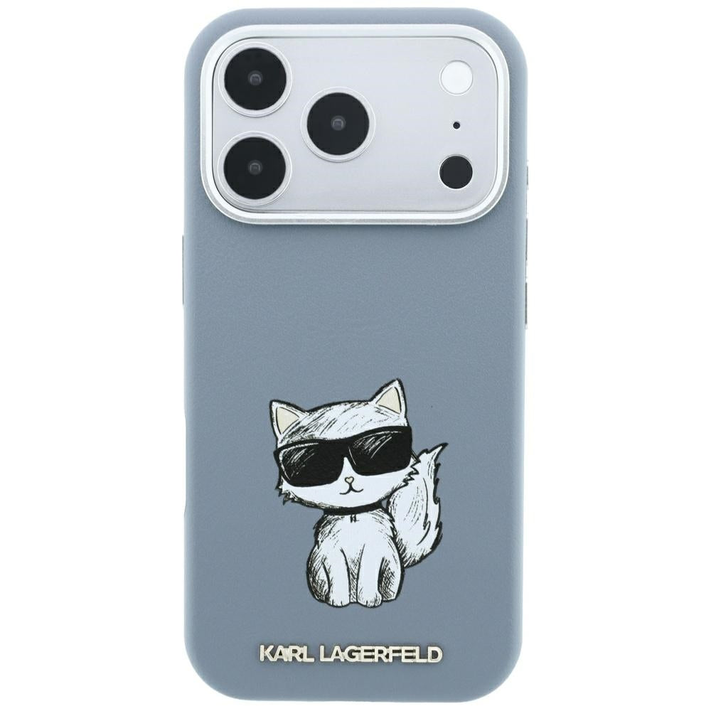 MagSafe-hoesje voor Apple iPhone 18 Pro Max / 17 Pro Max, Karl Lagerfeld, Choupette Sketch, Blauw
