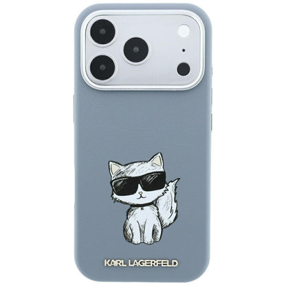 MagSafe-hoesje voor Apple iPhone 18 Pro Max / 17 Pro Max, Karl Lagerfeld, Choupette Sketch, Blauw