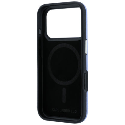 MagSafe-hoesje voor Apple iPhone 18 Pro Max / 17 Pro Max, Karl Lagerfeld, Gegranuleerd Karl Head's Metaal, Blauw