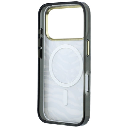 MagSafe-hoesje voor Apple iPhone 18 Pro Max / 17 Pro Max, Karl Lagerfeld, HC IML Signature Zebra Glitter Gold, Zwart