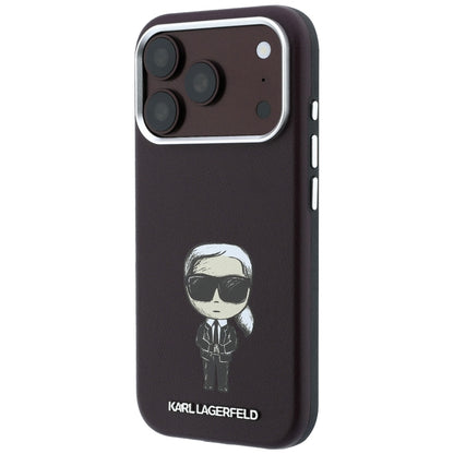 MagSafe-hoesje voor Apple iPhone 18 Pro Max / 17 Pro Max, Karl Lagerfeld, HC SW Ikonik, Bordeaux