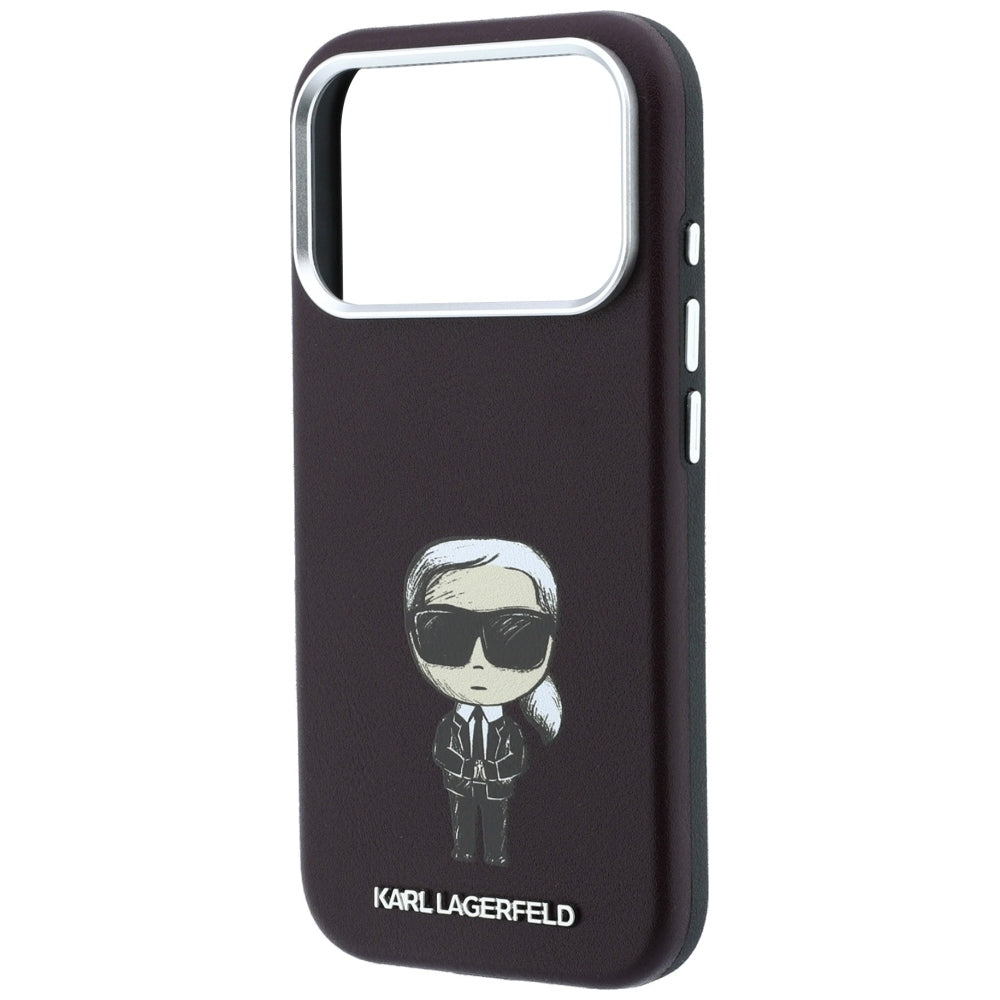 MagSafe-hoesje voor Apple iPhone 18 Pro Max / 17 Pro Max, Karl Lagerfeld, HC SW Ikonik, Bordeaux