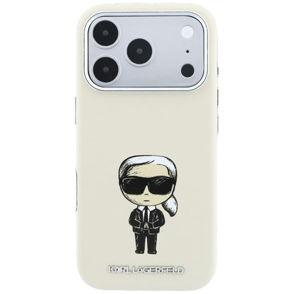 MagSafe-hoesje voor Apple iPhone 18 Pro Max / 17 Pro Max, Karl Lagerfeld, Ikonik Sketch, Beige