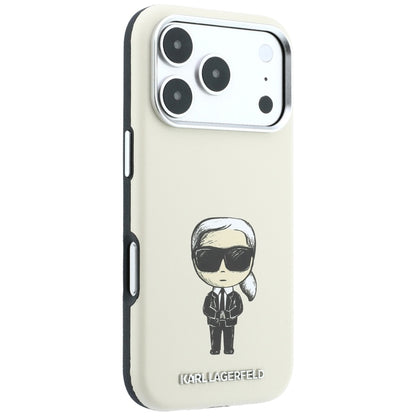 MagSafe-hoesje voor Apple iPhone 18 Pro Max / 17 Pro Max, Karl Lagerfeld, Ikonik Sketch, Beige