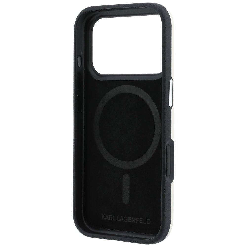 MagSafe-hoesje voor Apple iPhone 18 Pro Max / 17 Pro Max, Karl Lagerfeld, Ikonik Sketch, Beige