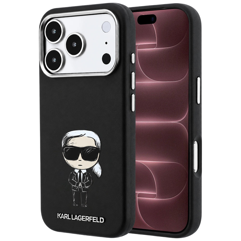 MagSafe-hoesje voor Apple iPhone 18 Pro Max / 17 Pro Max, Karl Lagerfeld, Ikonik Sketch, Zwart