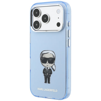MagSafe-hoesje voor Apple iPhone 18 Pro Max / 17 Pro Max, Karl Lagerfeld, IML Ikonik Sketch Print, Blauw