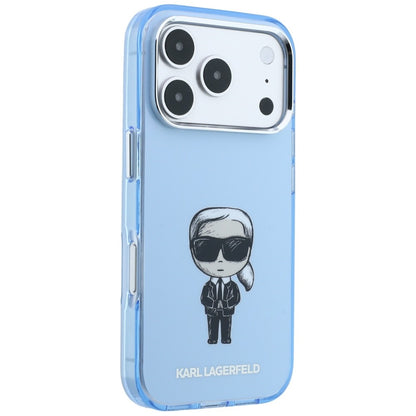 MagSafe-hoesje voor Apple iPhone 18 Pro Max / 17 Pro Max, Karl Lagerfeld, IML Ikonik Sketch Print, Blauw