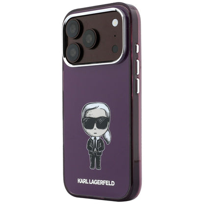 MagSafe-hoes voor Apple iPhone 18 Pro Max / 17 Pro Max, Karl Lagerfeld, IML Ikonik Sketch Print, Wijnrood