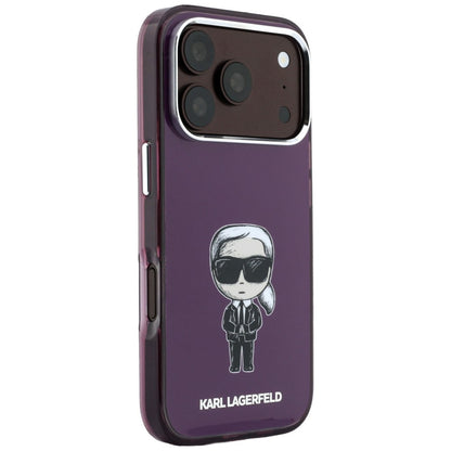 MagSafe-hoes voor Apple iPhone 18 Pro Max / 17 Pro Max, Karl Lagerfeld, IML Ikonik Sketch Print, Wijnrood