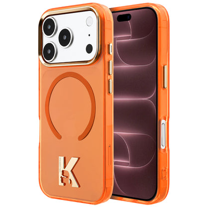 MagSafe-hoesje voor Apple iPhone 18 Pro Max / 17 Pro Max, Karl Lagerfeld, IML Karl Head-logo, oranje
