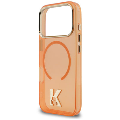 MagSafe-hoesje voor Apple iPhone 18 Pro Max / 17 Pro Max, Karl Lagerfeld, IML Karl Head-logo, oranje