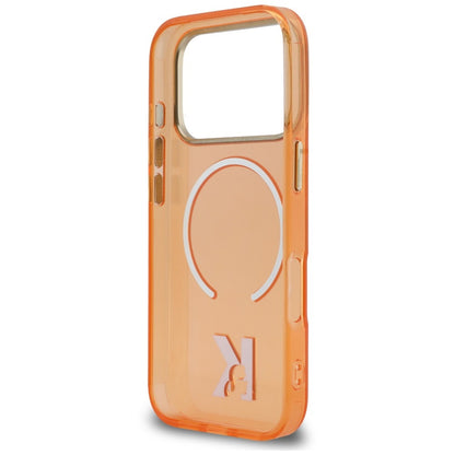 MagSafe-hoesje voor Apple iPhone 18 Pro Max / 17 Pro Max, Karl Lagerfeld, IML Karl Head-logo, oranje