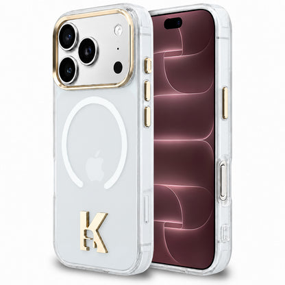 MagSafe-hoesje voor Apple iPhone 18 Pro Max / 17 Pro Max, Karl Lagerfeld, IML Karl Head-logo, transparant
