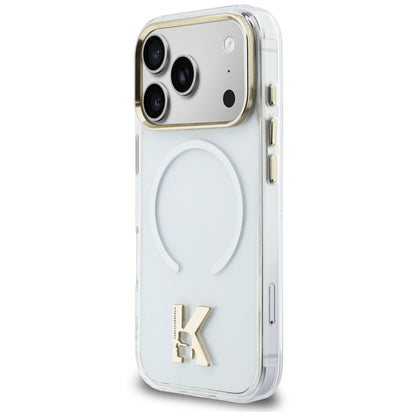 MagSafe-hoesje voor Apple iPhone 18 Pro Max / 17 Pro Max, Karl Lagerfeld, IML Karl Head-logo, transparant