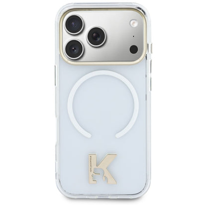 MagSafe-hoesje voor Apple iPhone 18 Pro Max / 17 Pro Max, Karl Lagerfeld, IML Karl Head-logo, transparant