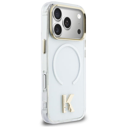 MagSafe-hoesje voor Apple iPhone 18 Pro Max / 17 Pro Max, Karl Lagerfeld, IML Karl Head-logo, transparant