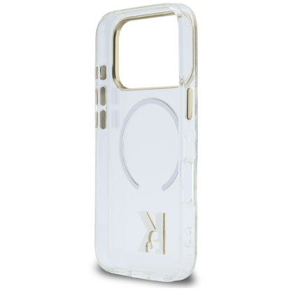 MagSafe-hoesje voor Apple iPhone 18 Pro Max / 17 Pro Max, Karl Lagerfeld, IML Karl Head-logo, transparant
