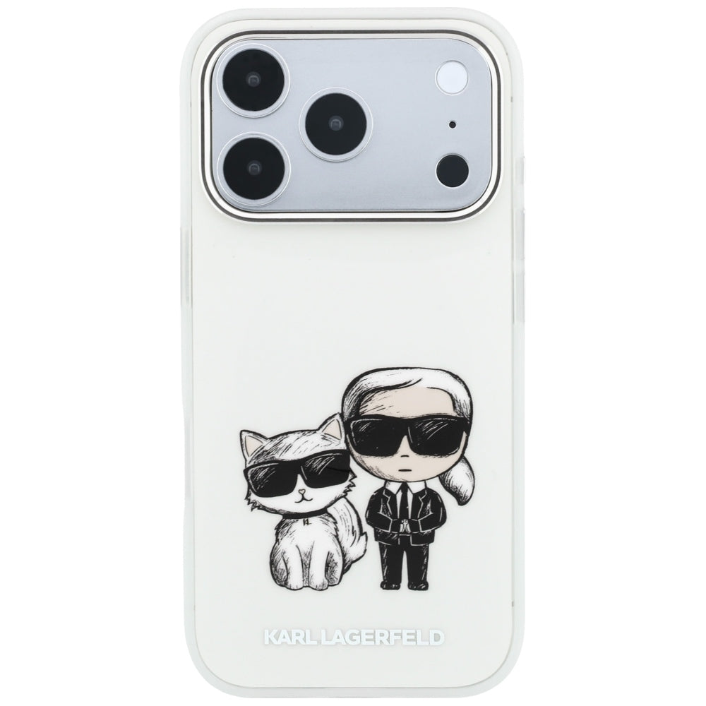 MagSafe-hoes voor Apple iPhone 18 Pro Max / 17 Pro Max, Karl Lagerfeld, IML KC Bodies Sketch Print, Beige