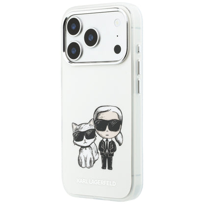 MagSafe-hoes voor Apple iPhone 18 Pro Max / 17 Pro Max, Karl Lagerfeld, IML KC Bodies Sketch Print, Beige