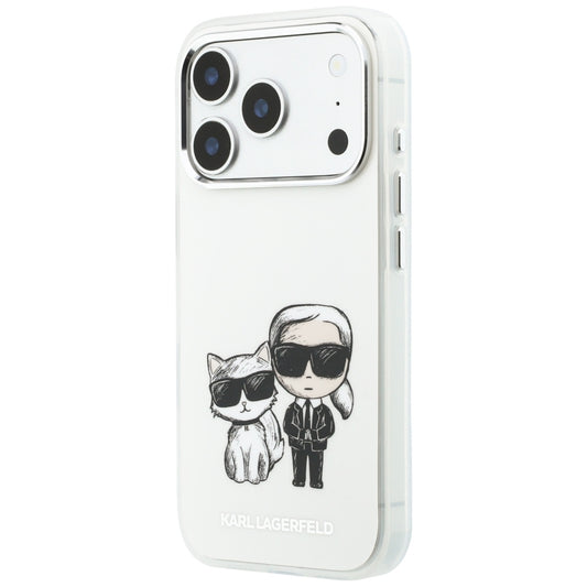 MagSafe-hoes voor Apple iPhone 18 Pro Max / 17 Pro Max, Karl Lagerfeld, IML KC Bodies Sketch Print, Beige