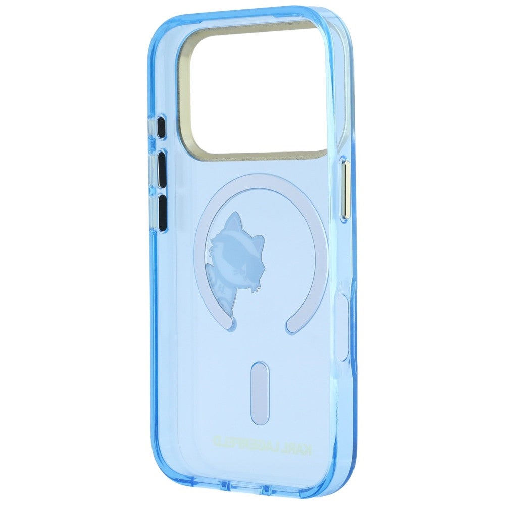 MagSafe-hoesje voor Apple iPhone 18 Pro Max / 17 Pro Max, Karl Lagerfeld, IML Peekaboo Print and Metal Frame, Bleu