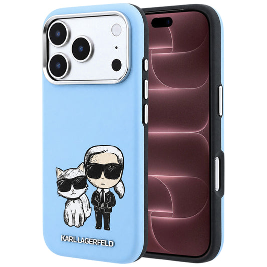 MagSafe-hoesje voor Apple iPhone 18 Pro Max / 17 Pro Max, Karl Lagerfeld, KC Bodies Sketch, Blauw