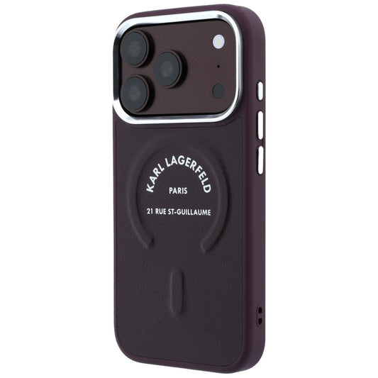 MagSafe-hoes voor Apple iPhone 18 Pro Max / 17 Pro Max, Karl Lagerfeld, Ring Karl RSG Logo, Bordeaux
