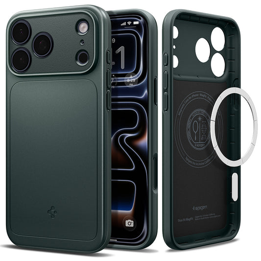MagSafe-hoesje voor Apple iPhone 18 Pro Max / 17 Pro Max, Spigen, Thin Fit, Groen ACS12106
